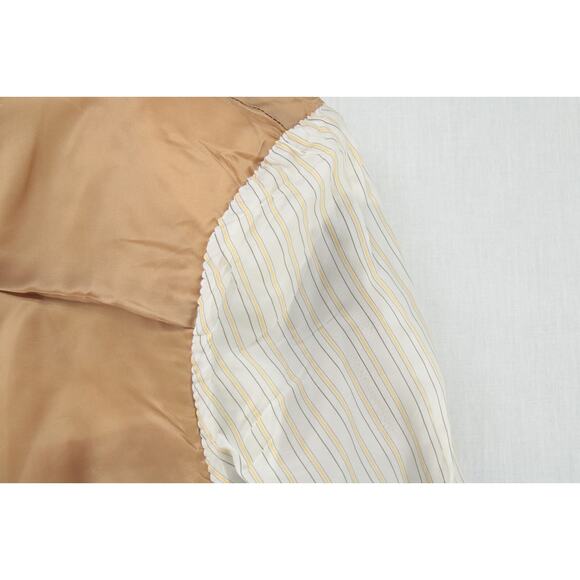 Ermenegildo Zegna Blazer Men's 56R Beige Gold ZigZag Pattern Silk Neiman Marcus - Picture 8 of 14